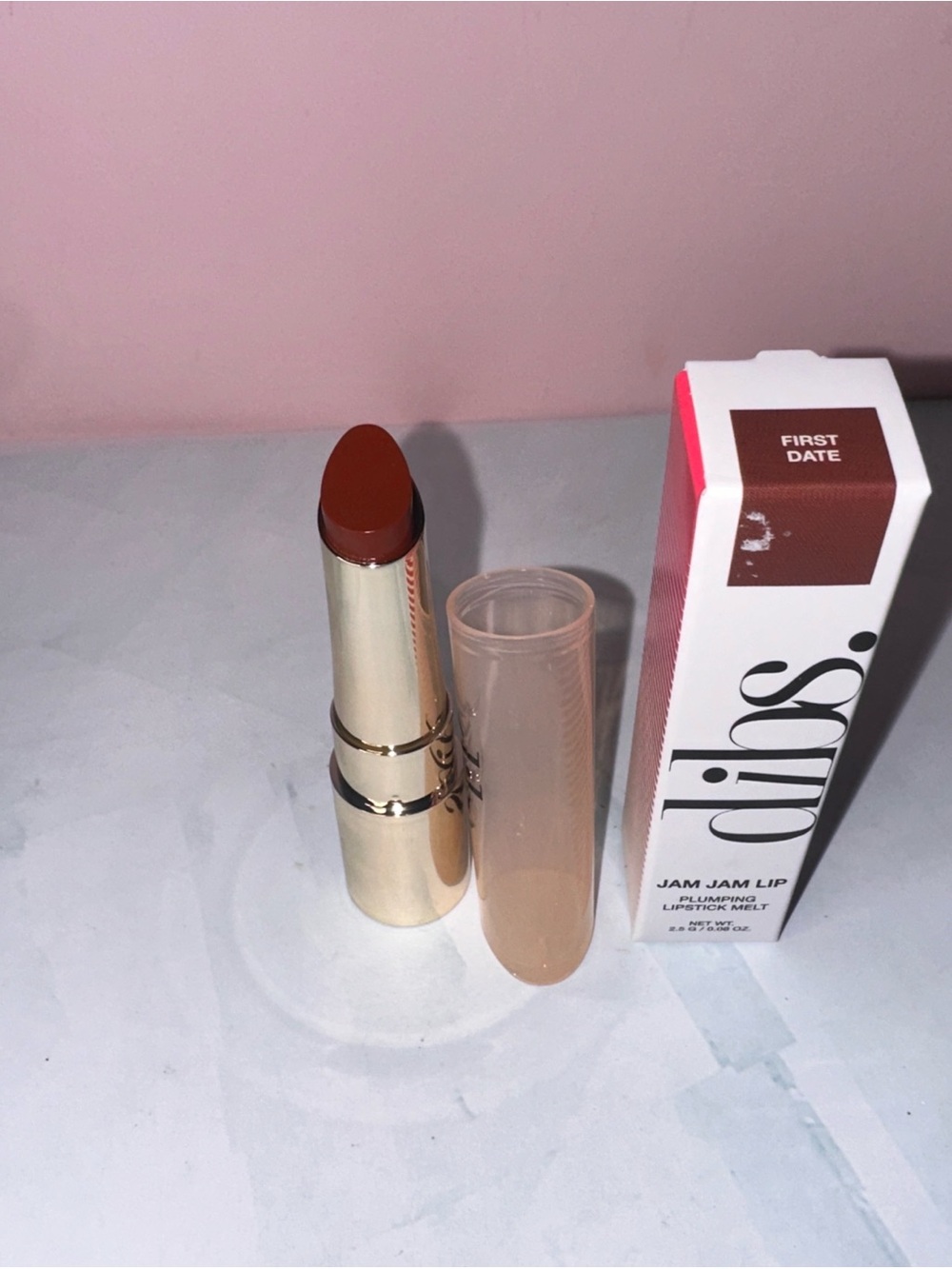 Cibos Jam-Lip Plumping Lipstick - First Date (Brown)